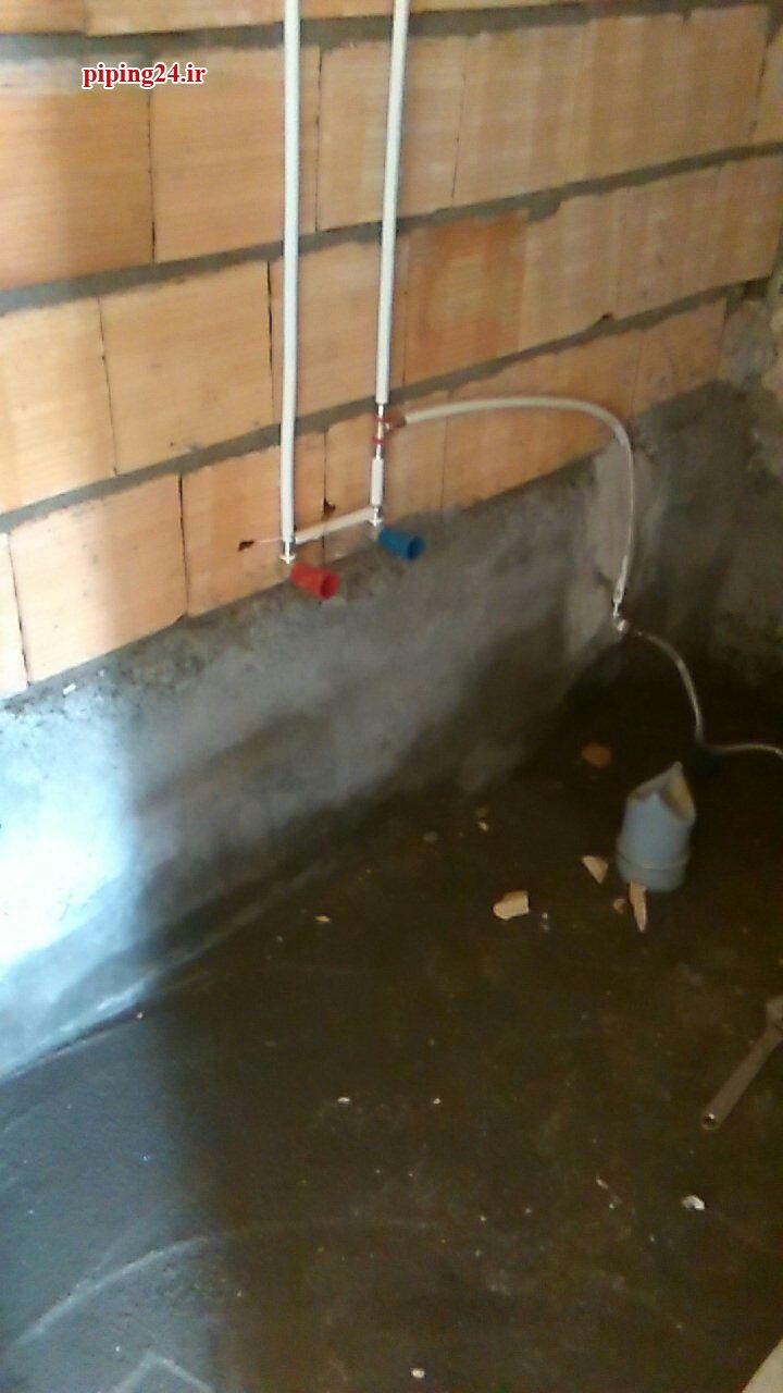 تعویض لوله کشی آب و فاضلاب و گرمایش ساختمان در خیابان توانیر - آقای کریمی