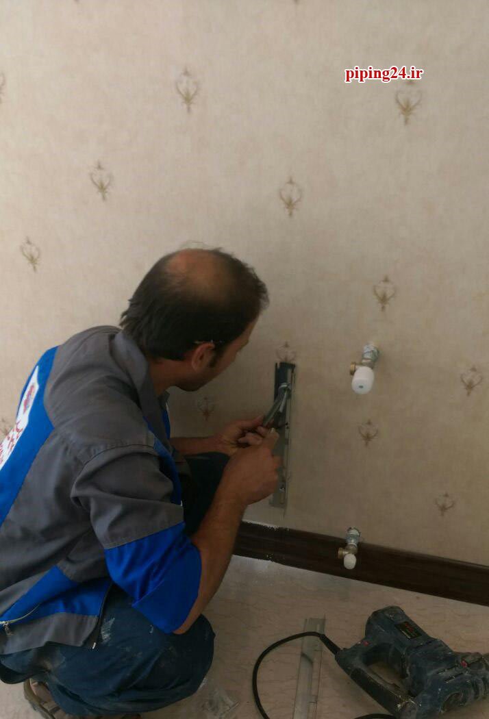 تعویض لوله کشی آب و فاضلاب و گرمایش ساختمان در خیابان توانیر - آقای کریمی