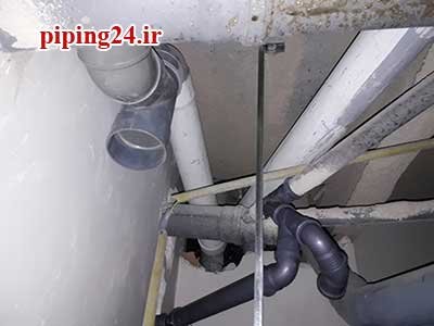 اجرای لوله کشی آب و فاضلاب پوش فیت خیابان مفتح - آقای مهندس رزجی