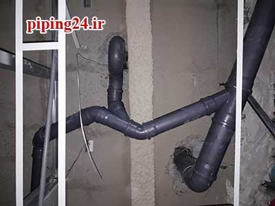 اجرای لوله کشی آب و فاضلاب پوش فیت خیابان مفتح - آقای مهندس رزجی