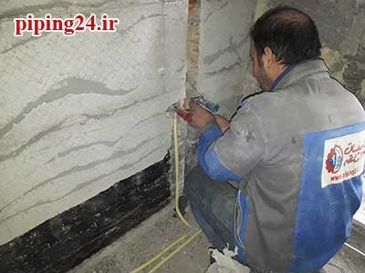اجرای لوله کشی آب و فاضلاب پوش فیت خیابان مفتح - آقای مهندس رزجی