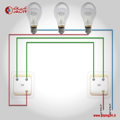 Stair wiring with conversion key 6