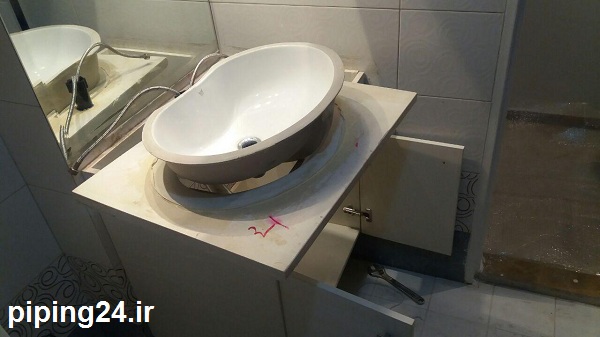 نصب روشویی سنگی و سنگ روشویی 2
