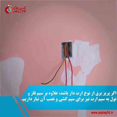 رنگ بندی سیم ها در سیم کشی پریز برق