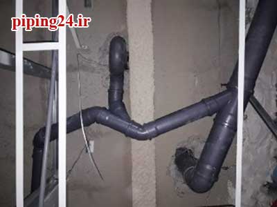 اجرای لوله کشی آب و فاضلاب پوش فیت خیابان مفتح 1