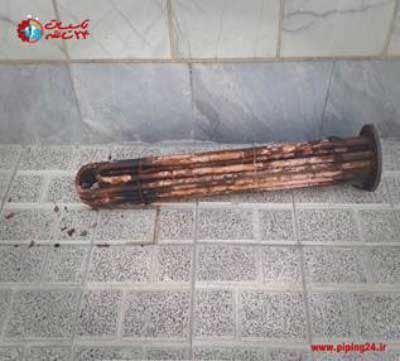 تعویض منبع دو جداره آب گرم در ستارخان 2