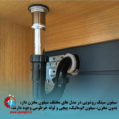 راهنمای نصب و تعویض سیفون روشویی2