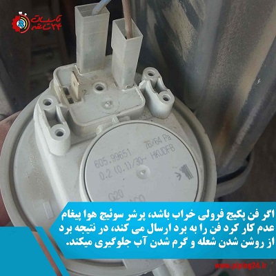 تصویر پرشر سوئیچ هوا در پکیج فرولی