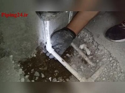 فیلم نحوه رفع نشتی لوله آب پلاستیکی5