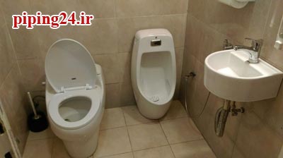 لوله کشی و نصب توالت فرنگی ایستاده 5
