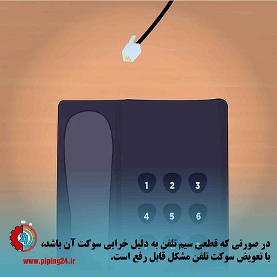 نحوه رفع خرابی سیم کشی تلفن ثابت6