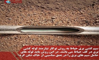 نحوه سیم کشی حیاط 