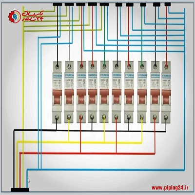 نحوه سیم کشی جعبه فیوز ساختمان 4