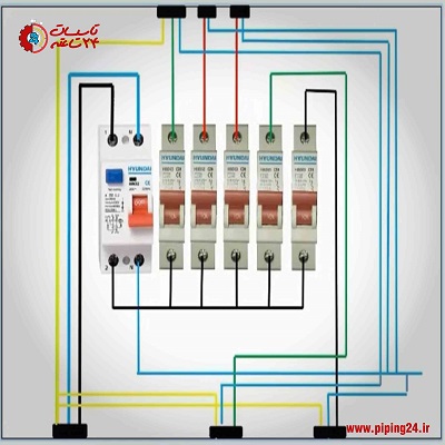نحوه سیم کشی جعبه فیوز ساختمان 5