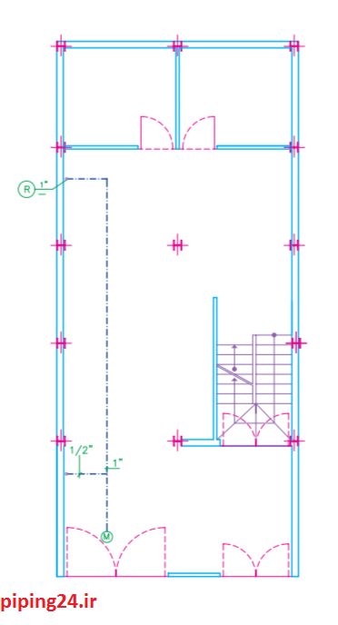 نحوه لوله کشی ساختمان 1