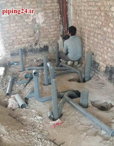نحوه لوله کشی وان و جکوزی آپارتمانی 2