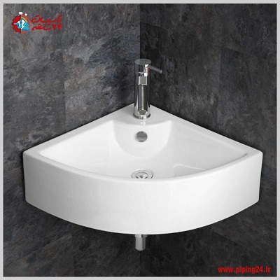نحوه نصب روشویی سه گوش بدون پایه 1