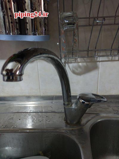 نحوه نصب شیر اهرمی ظرفشویی 5