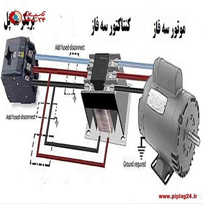 نحوه قرارگیری کنتاکتور سه فاز در مدار