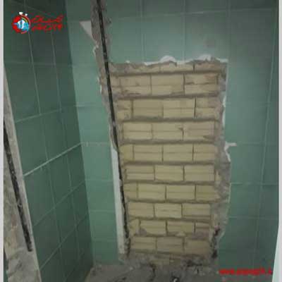 نصب توالت فرنگی وال هنگ و شیرآلات در اقدسیه 1