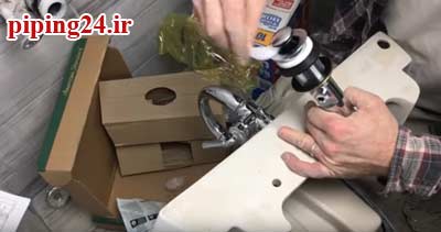 نصب روشویی وال هنگ و توکار 7