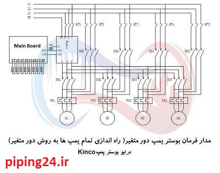 نقشه مدار فرمان بوستر پمپ آب 4